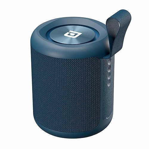 Portronics SoundDrum P 20W Portable Bluetooth Speaker with 6-7 hrs Playback Time, Handsfree Calling, USB Slot, Aux-in Port, Type C Charging (Blue) view 1