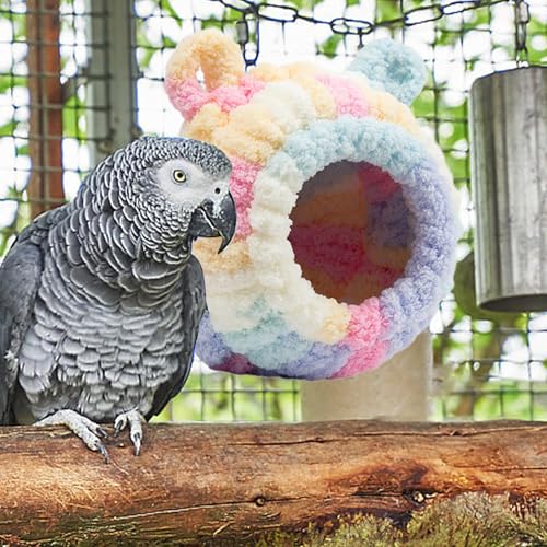 Vogelhaus – Mehrzweck-Vogelnest – atmungsaktives Winter-warmes Papageiennest, Schlafhütte für Sittiche, Sittiche, Sittiche und mehr