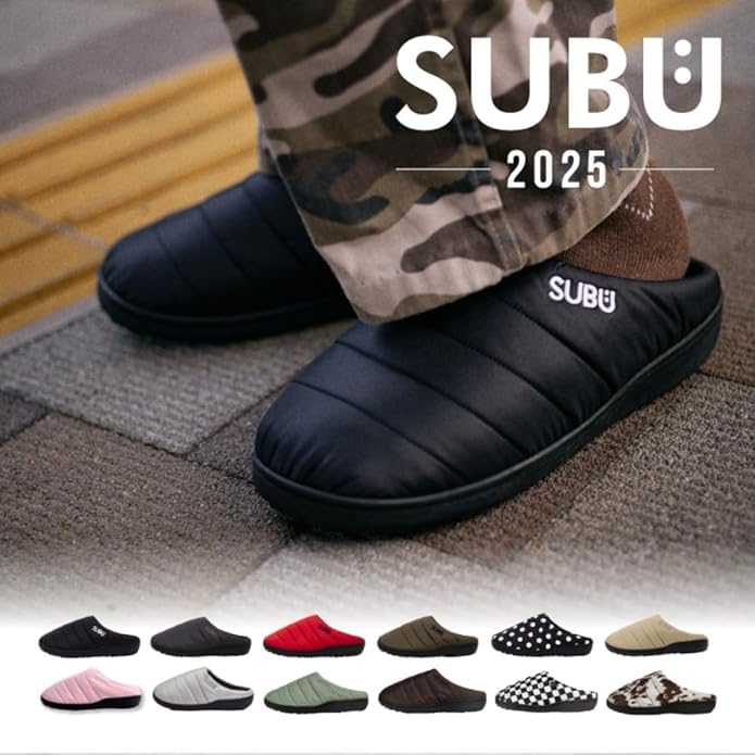 Image of SUBU Fall & Winter Slippers - Indoor Outdoor House Shoes, Soft Four Layer Cushioning, Water Resistant, Extra Warm Insulation, Durable Rubber Soles, Slippers for Men & Women