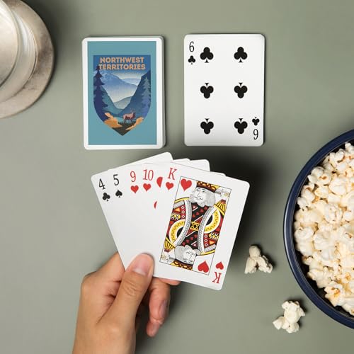 Naipes Poker Northwest Territories Litografía 52 cartas miniatura 2