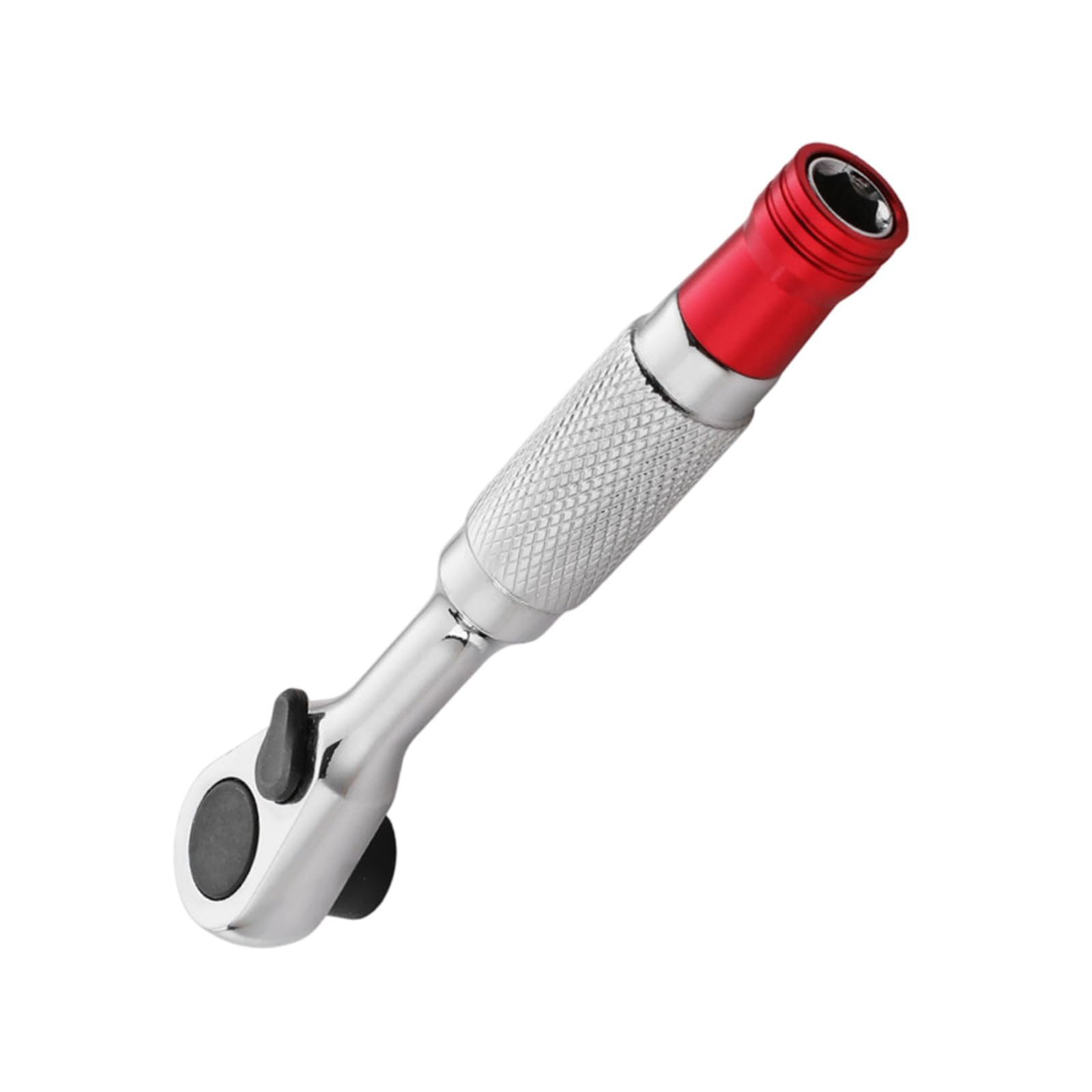 Cazstyk Knurled Down Payment Torques 1 / 4Inch Ratchets Wrench Socket With 2 Directional Mechanism And Swivels Head For Accessing Tight Confined Space Socket