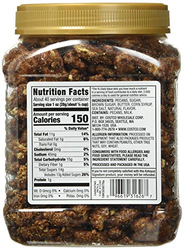 Kirkland Signature Praline Pecans 2.5Lb #TOP1