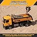Top Race Remote Control Dump Truck Toy - 1:14 Scale Heavy-Duty Construction Vehicle with 7 lb Load Capacity, Strong Engines and Rubber Tires - RC Dump Truck for Kids - Realistic Construction Fun