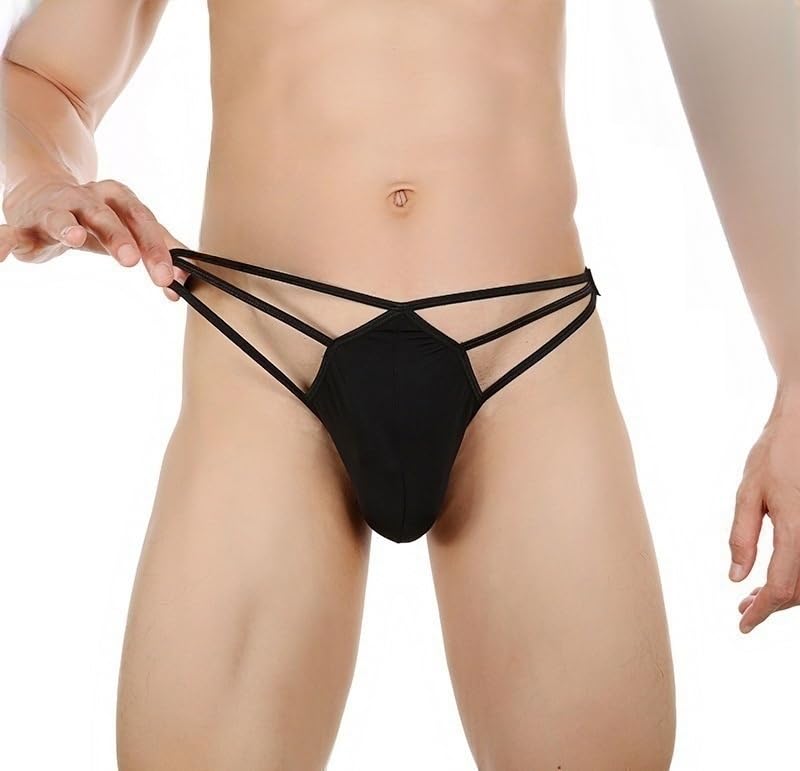 Men's Ultra Soft Mesh G-String Thong Underwear - Breathable Low Rise Sexy2