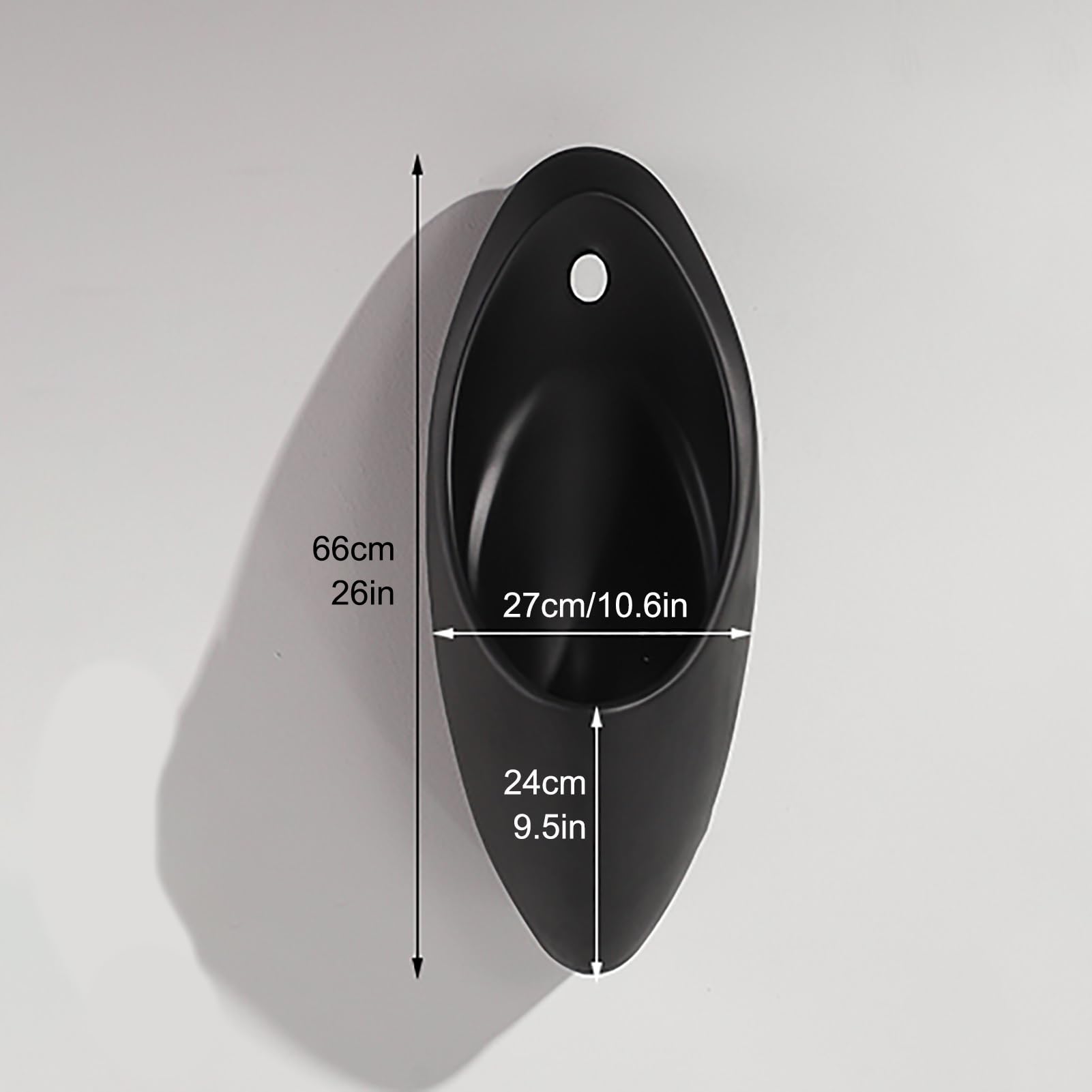 Urinario de Pared con Sensor Inteligente y Descarga, Urinario Comercial Antiolor para Adultos y Hombre, para Uso público, para Karaoke, Bares, baños y hoteles(White)