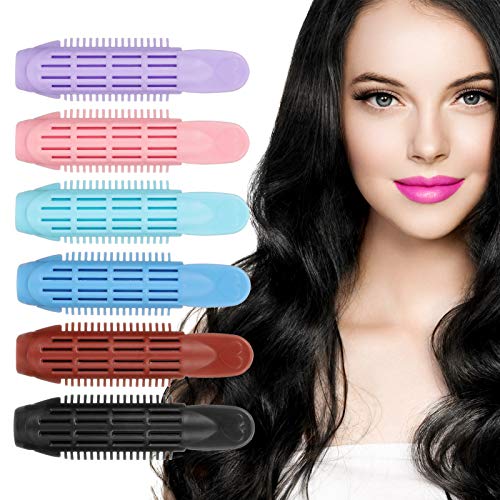 Kunyin 6 Pieces Volumizing Hair Root Clip, Roller Wave Natural Fluffy Hair Curler Clip, Naturally Fluffy Curly Hair Styling Tool Rollers Gift for Wife Girl Friends