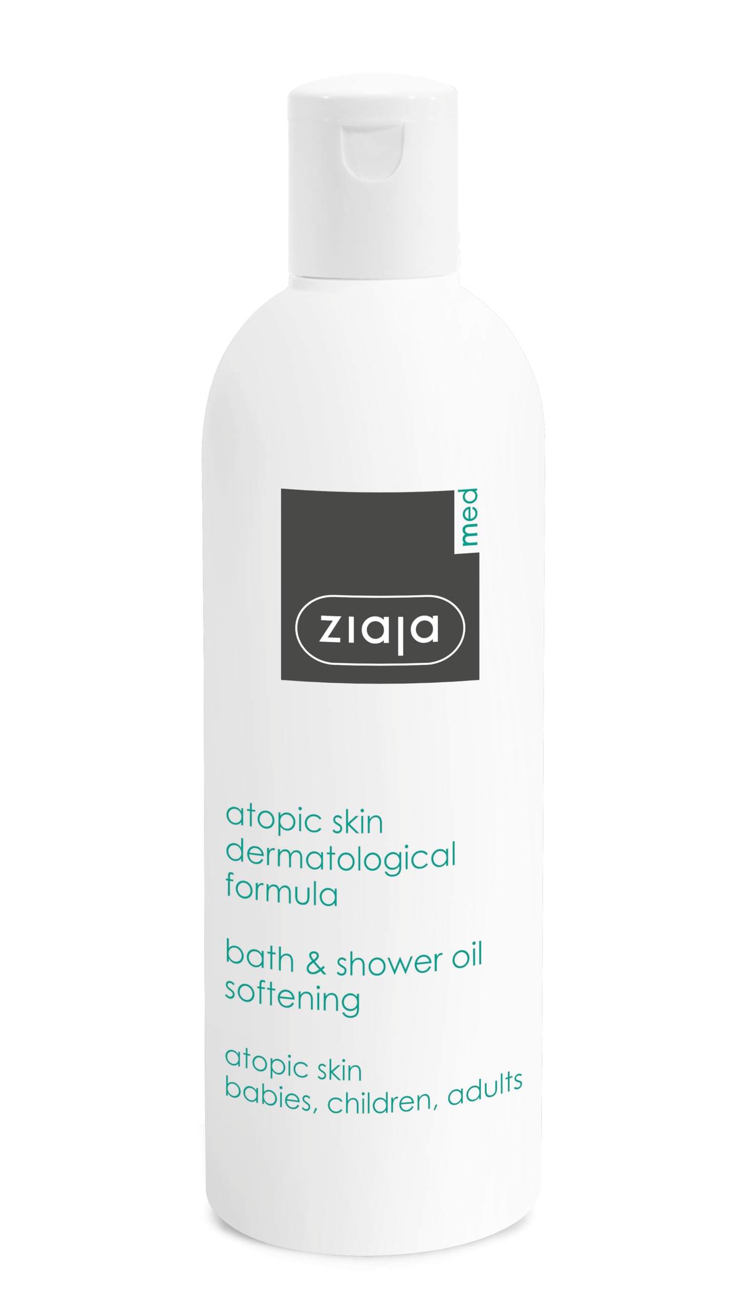 ZIAJA MED olejek do kąpieli i pod prysznic, formuła dermatologiczna dla skóry atopowej, 270 ml