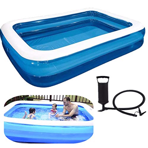 UNKN Inflatable Swimming Pools for Kids and Adults, Family Inflatable Swimming Pool Above Ground with Pump, DHL Transportation, Swim Center for Kids, Adults, Backyard, 78 x 59 x 20 inch
