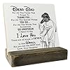 Gifts for dad from daughter wood plaque gift dear dad i love youplaque with wooden stand meaningful wood sign plaque gift for dad dear dad  urban country home decor