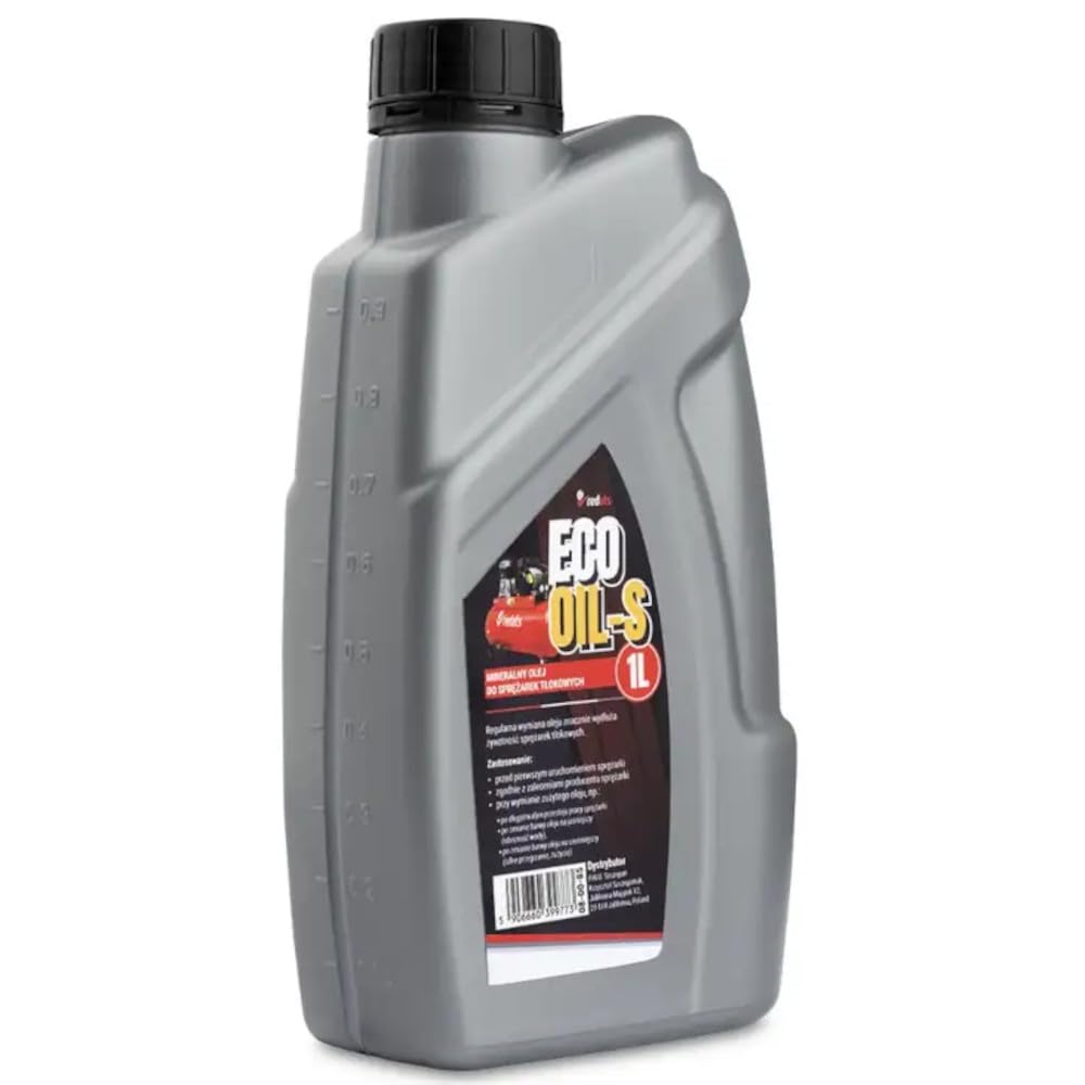 SIO Olio per Compressore d’Aria a Pistone 1 Litro SAE 30 Minerale Senza Additivi – Lubrificante Monogrado per Compressori Aria Compressa – Protezione Antiusura Uso Professionale