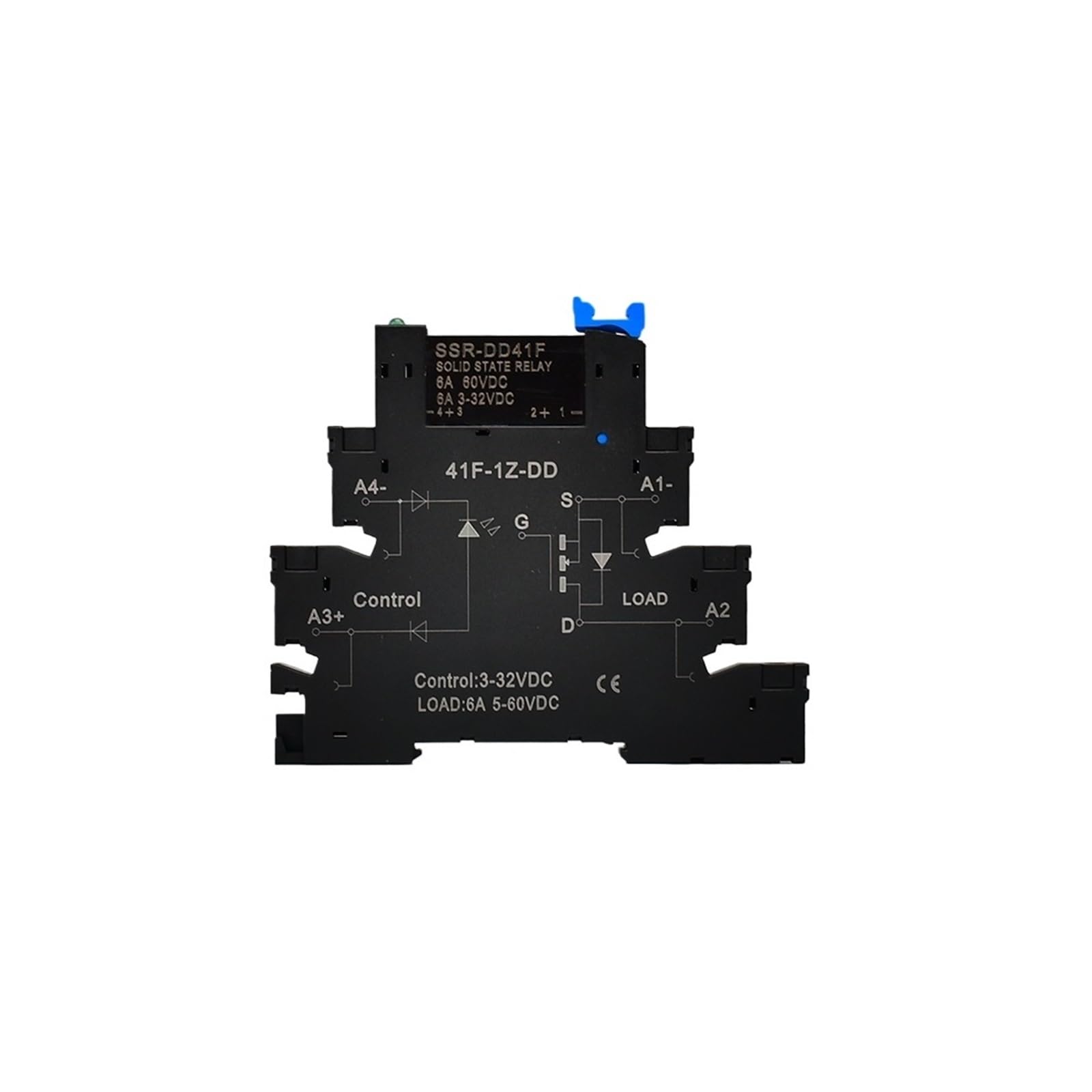 ICXLPMC 1pcs SSR DC-DC ssr relay din rail