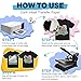 TECKWRAP Printable Heat Transfer Paper for T-Shirts 15 Sheets, 8.3