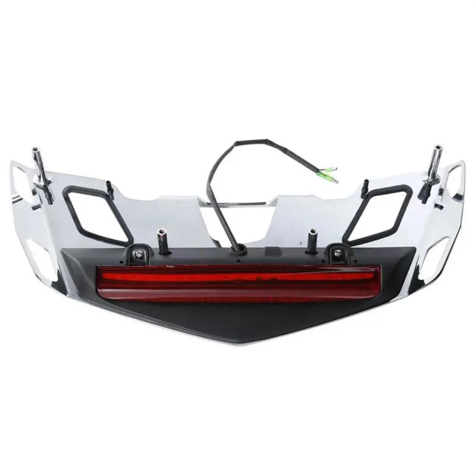 Portaequipajes trasero moto Portaequipajes Trasero Luz De Freno LED 08L70-MKC-A00 08U76-MKC-A00 Para Goldwing Tour Para GL1800 Para DCT Automatic 1800DA 2018-2020 Portaequipajes trasero(Chrome Red)