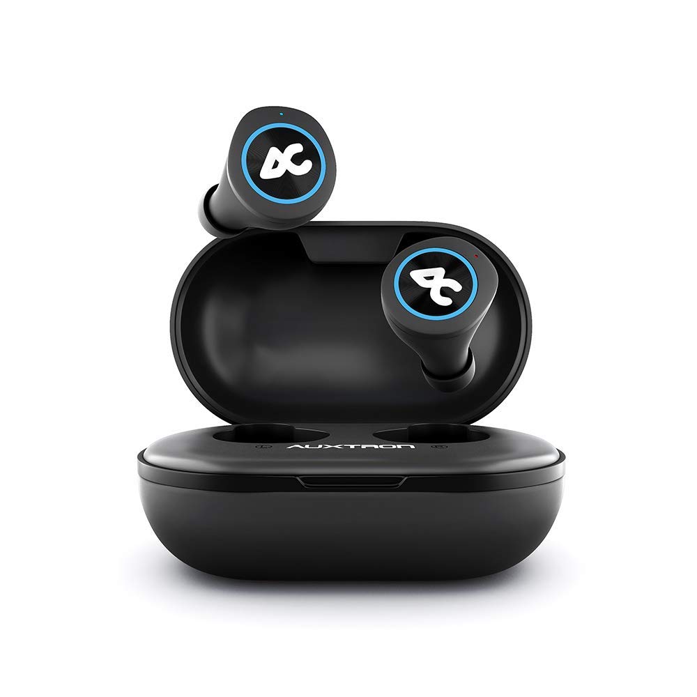 AirBolt 505 True Wireless (TWS) Earbuds - Bluetooth 5.0, Full Touch Earphones, IPX5 Water Resistant, HD Stereo Sound, High Bass, InBuilt MIC, Upto 36 Hours Playtime with Charging Case (Blue + Black)