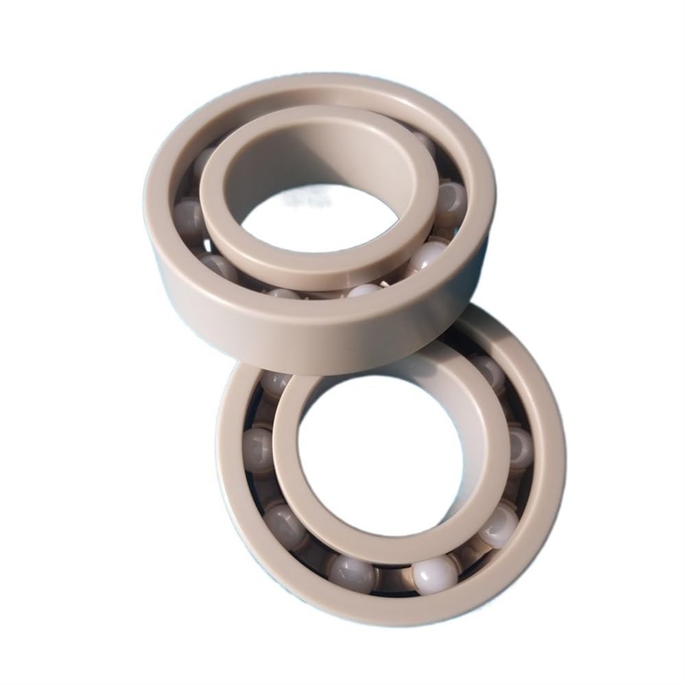 DUKUTS 1pc high Temperature Resistant Plastic Bearings 6000 6001 6002 6003 6004 6005 6006 6007 Corrosion Resistance(6007 35x62x14)