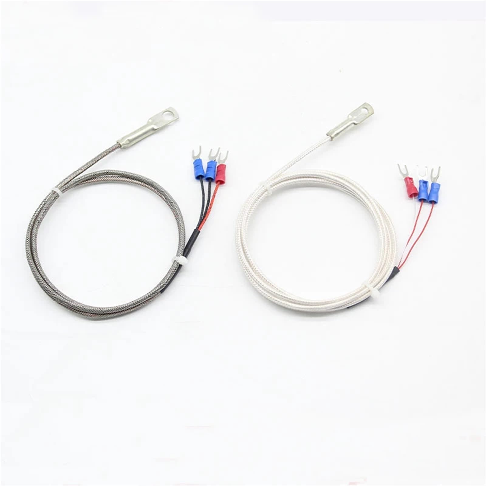 2 sensores de temperatura SMD M6 Clase A pt1000/PT100 resistencia de platino PT1000 con alambre plateado Chapado en PTFE(PT100 4M)