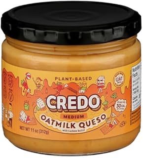 Credo Foods Queso Oat Milk Medium 11 oz (Pack of 6)