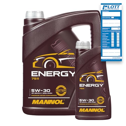 MANNOL Energy 5W-30 API SN/CH-4 Motorenöl, 6 Liter