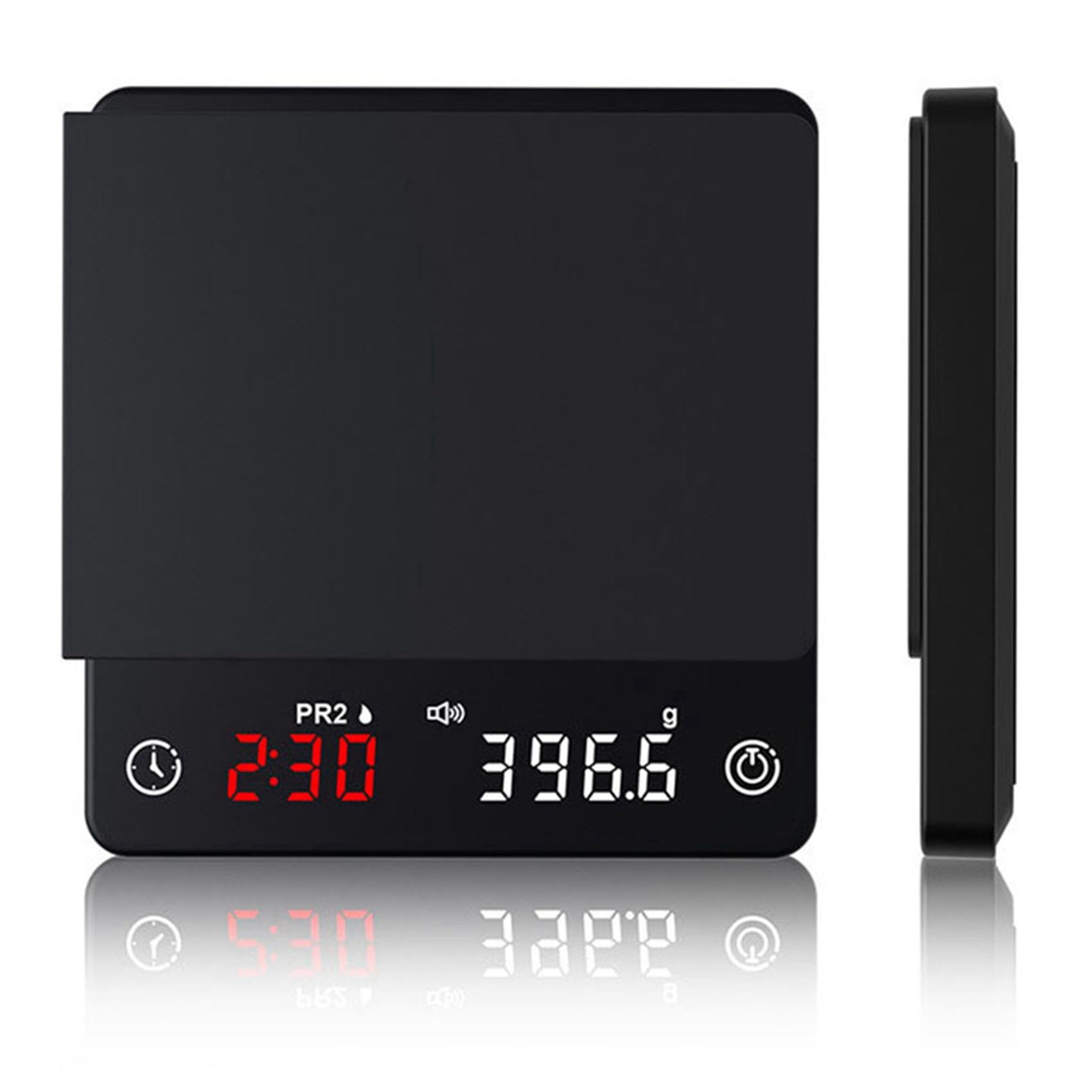 2X Mini Báscula de Cocina Inteligente Con Pesaje de Precisión Báscula de Café Digital Espresso Con Temporizador
