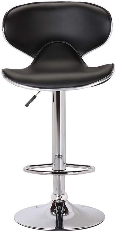 Mira Bar Stool, Black - 47.5 x 51 x 90/111 cm