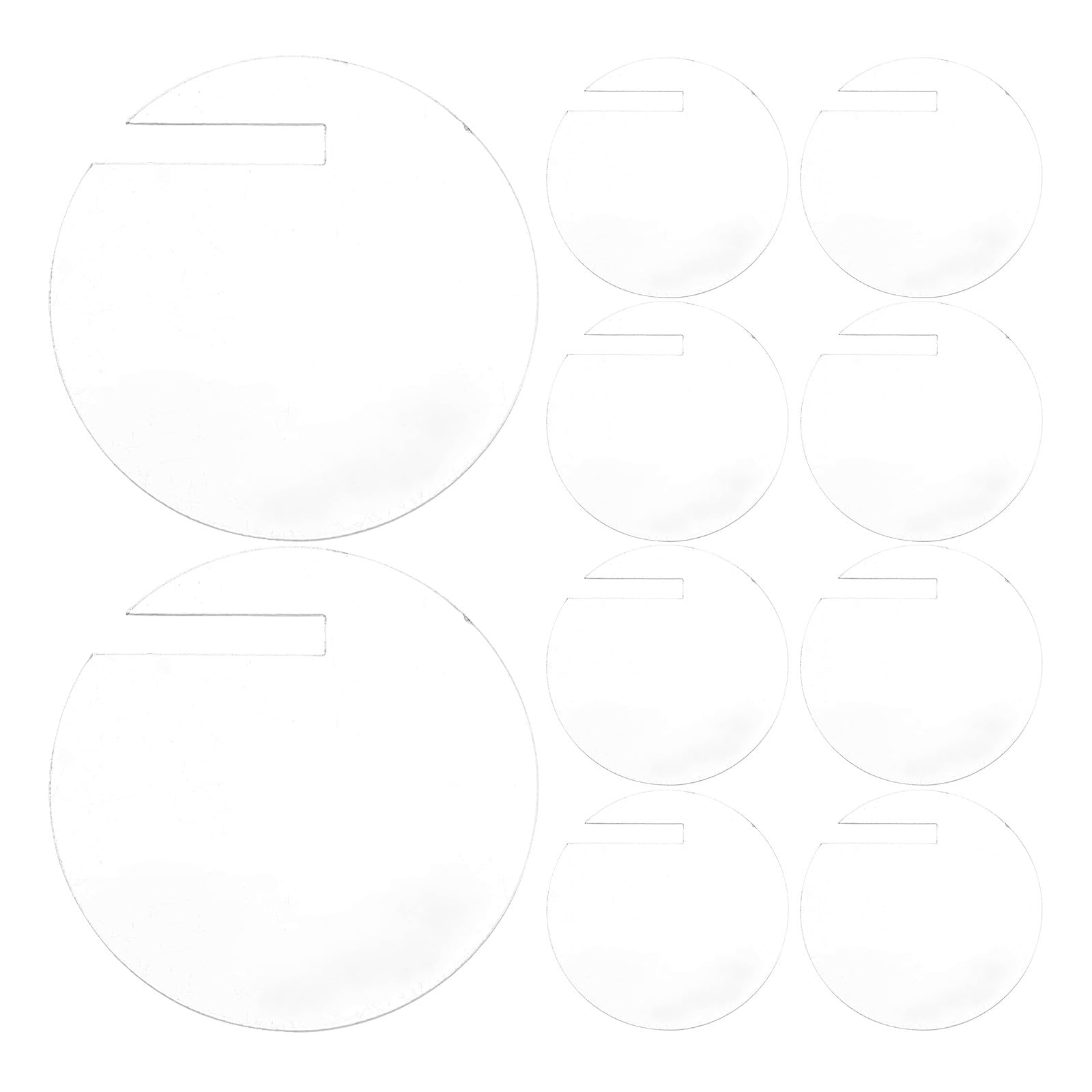 Marqueurs de boissons réutilisables OUNONA : 180 étiquettes de verres lavables en acrylique