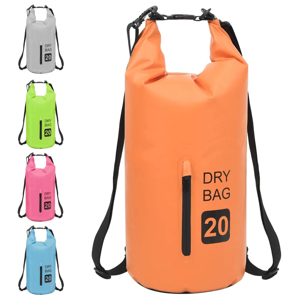 Mangloder Wasserdichter Trockensack mit Reißverschluss L aus PVC für Wassersport, Bootfahren, Kajak, Kanu, SUP, Segeln, Tauchen, Schnorcheln, Schwimmen, Angeln, mit verstellbaren Schultergurten
