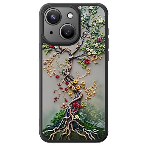 FUNMIKO for iPhone 14 Plus Case,Cute Floral,Wireless Charging Compatible - image 1
