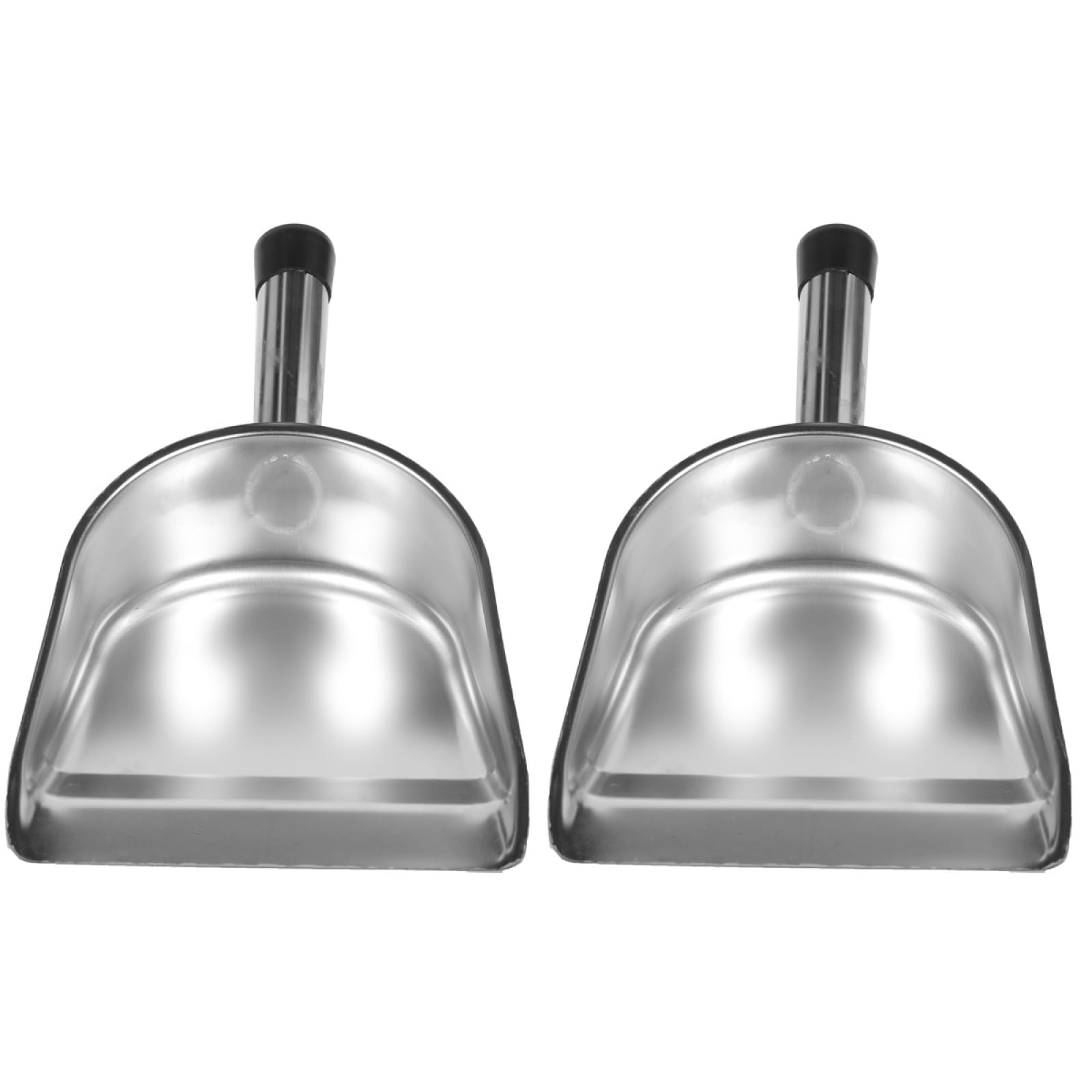 STOBAZA Pala De Mano De Acero Inoxidable 14.56 Pulgadas con Mango Ergonómico para Recoger Polvo Y Basura En Hogar Y Cocina Herramienta De Limpieza Resistente