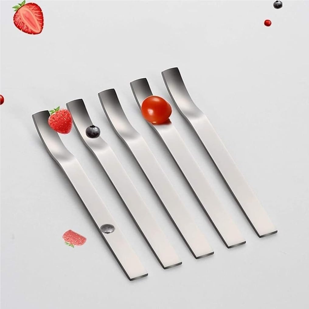 kaffeelöffel 3er-Pack Edelstahl-Kaffeerührlöffel, kreativer süßer Stil, kurzer Griff, Kaffeelöffel, Dessertlöffel (Color : Silver, Size : 9pcs)
