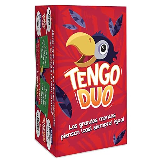 TENGO DUO - El Nuevo Juego de Mesa Cooperativo - Juego de Cartas de Agilidad Mental y Rapidez Ideal para Reír y Jugar en Familia o con Amigos, para Niños, Adolescentes y Adultos - Fabricado en Europa