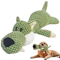 Plush Dog Toys, Soft Dog Toys for Large Dogs, Wolf Squeaky Dog Toys for Medium Large Dogs - Large Size