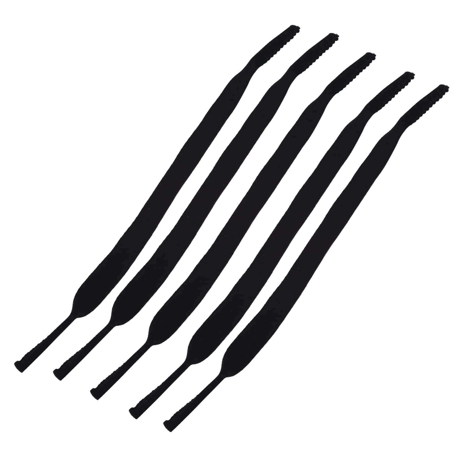 Socobeta 5pcs Unisex Glasses Elastic Straps Neoprene Glasses Rlastic Band for Glasses with Leg Width within the Range of 0 157 to 0 314 Inch