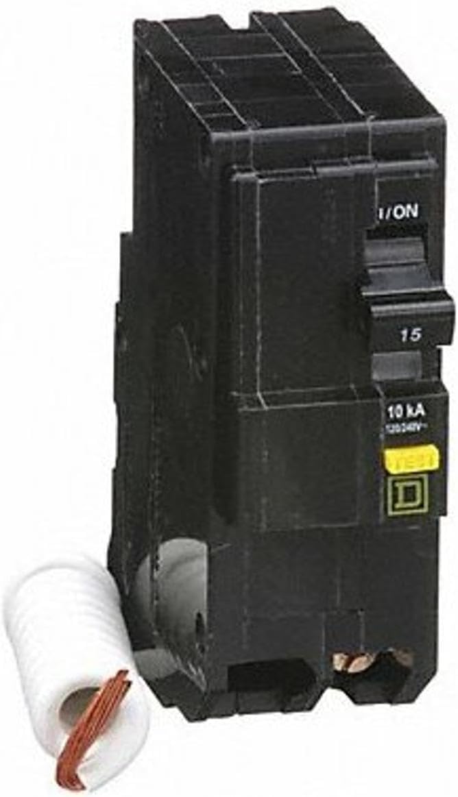 SCHNEIDER ELECTRIC QO215GFI Miniature Circuit Breaker 120/240-Volt 15-Amp Switch Fusible Hd 240V 200A 3P Neutral