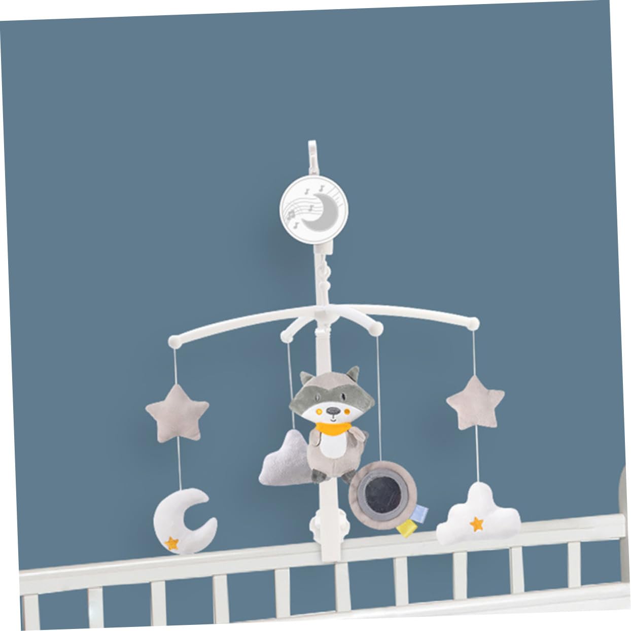 Colgante de Cuna Carillón de Viento y Música Giratoria, Juguete de Plástico para Bebés, Adecuado como Obsequio de Cumpleaños o Baby Shower