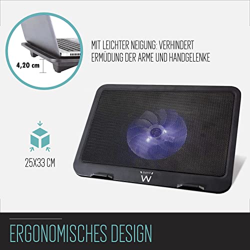 Lüfter für Laptops und Notebooks bis 16 Zoll - mit leisen Kühlungslüftern, zusätzlichem USB-Eingang, der die Lebensdauer des PCs erhält – Bild 5