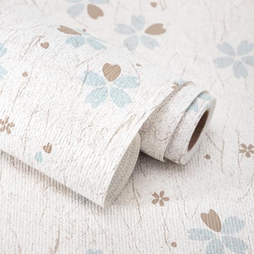 RAY STAR 18X96 Inch Shelf Liner for Kitchen Cabinets, Non-Adhesive Cabinet Liner Washable, PVC Drawer Liner for Dresser Non-Slip Bathroom (Floral)(1 Roll)