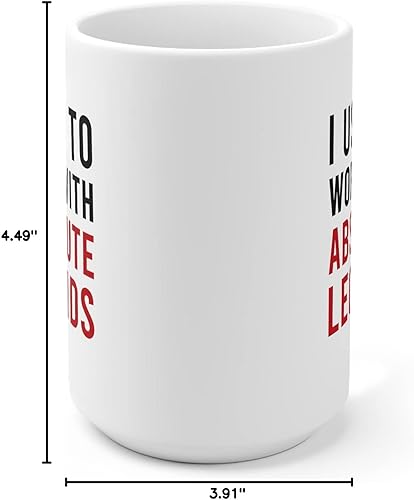 Miniatura 9 de Panvola Taza de café de cerámica con texto en inglés "I Used To Work With Absolute Legend Coworker Gifts Retirement New Job Goodbye Retired Negro