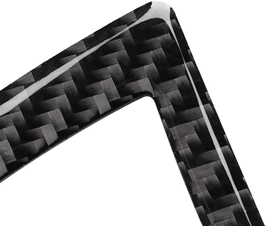 Real Carbon Fiber Interior Accessories Sticker Compatible with Audi A6 S6 C7 A7 S7 4G8 2012 2013 2014 2015 2016 2017 2018 Car CD Panel A/C Switch Climate Control Decor Trim Decal Cover Black