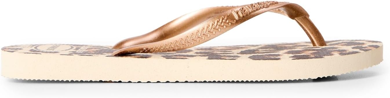 Havaianas Kids HAV Slim Animals Sand Grey Golden Flip Flops