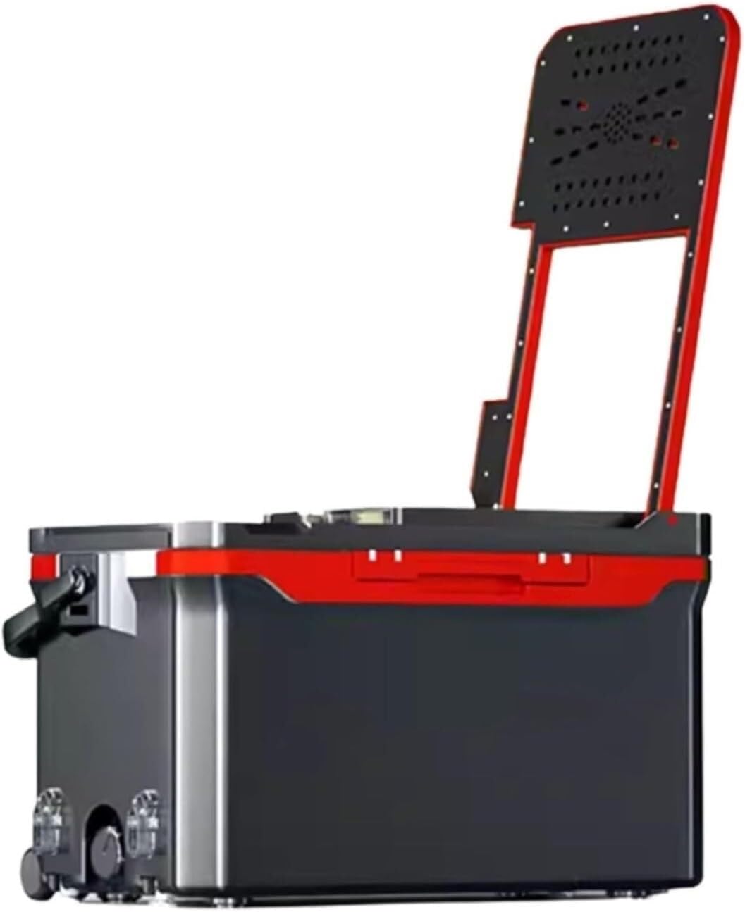 Fishing Toolbox Tackle Box, Storage Multi Functional Ultra Light Fishing Fish Insulation Lock Large Capacity of 40 Liters of(Rosso)