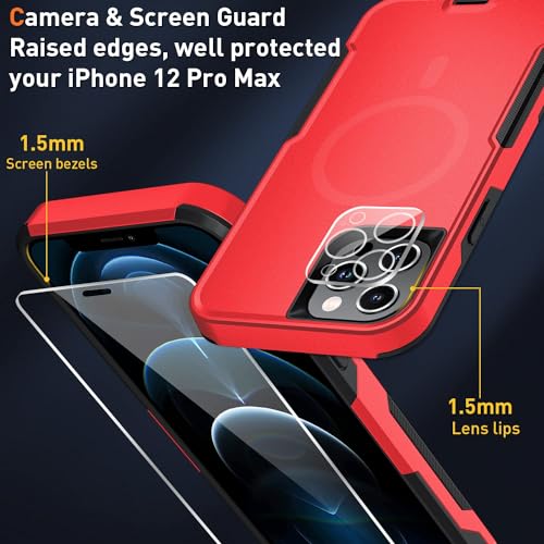 Coque magnétique pour iPhone 12 Pro Max idéale pour les activités extérieures