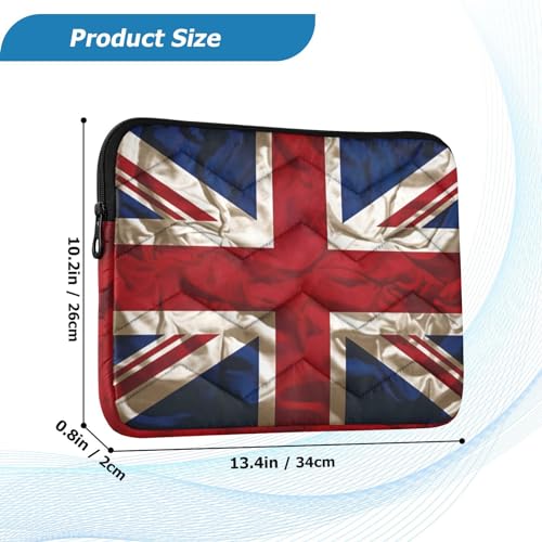Funda para portátil 13-14 pulg impermeable con bandera británica miniatura 3