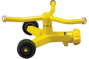 Nelson 3-Arm Whirling Sprinkler with Metal Wheels