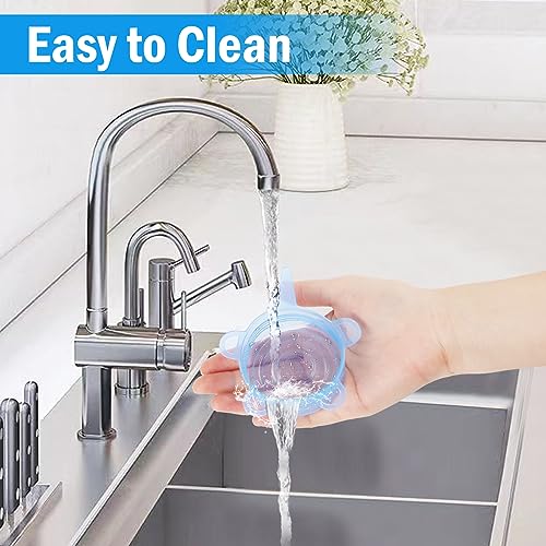 AKONE 6 Stück Dosendeckel Katzenfutter, Tierfutter Deckel für Dosen, Silikondeckel Dehnbar, Dosendeckel 400g/200g/85g für Meisten Katzendosen