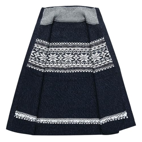 Men's Zip Up Cardigan Sweater Soft Slim Fit High Neck Norway Printed Knit Sweaters Warm Cozy Long Sleeve Outerwear3