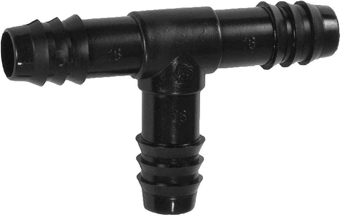 Irrigation Fittings Kit for 1/2" Tubing 20 PIECE SET - 5 Tees, 5 Couplings, 5 Elbows, 5 End Cap Figure 8 Plugs - Barbed Connectors (For Rain Bird 16mm .520 ID and Compatible Drip or Sprinkler Systems) image 3