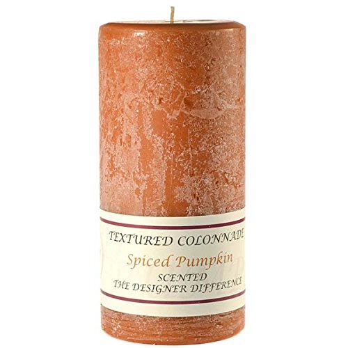 Textured 4X9 Spiced Pumpkin Pillar Candle For Wedding/Dinner, Holiday Event, Home Decoration, 100 To 120 Hours, 4 In. Diameterx9.25 In. Tall, 1 Piece #TOP25