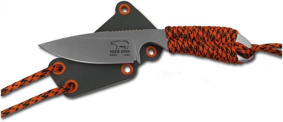 WHITE RIVER WRBP-OR Orange Custom Sheath Camo knife