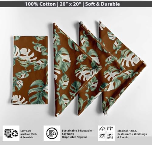 Servilletas de lona de algodón lavables a máquina y muy duraderas de 50 cm 5