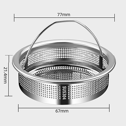 Colador de fregadero de cocina en acero inoxidable miniatura 5